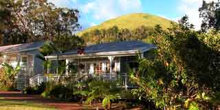 ハワイ島パーカーランチ、ワイメア(Waimea) のＢ＆Ｂ「ジャカランダ・イン(Jacaranda Inn)」のコテージ(cottage)