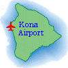 コナ空港地図