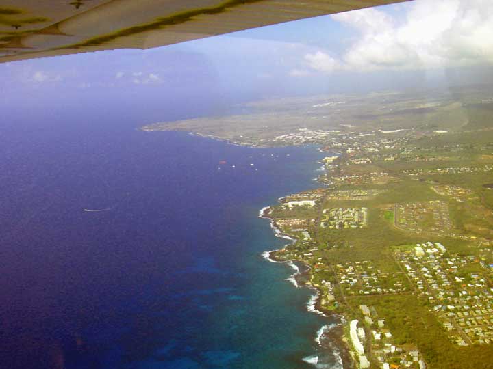 ハワイ島 コナ(Kona)の海岸線